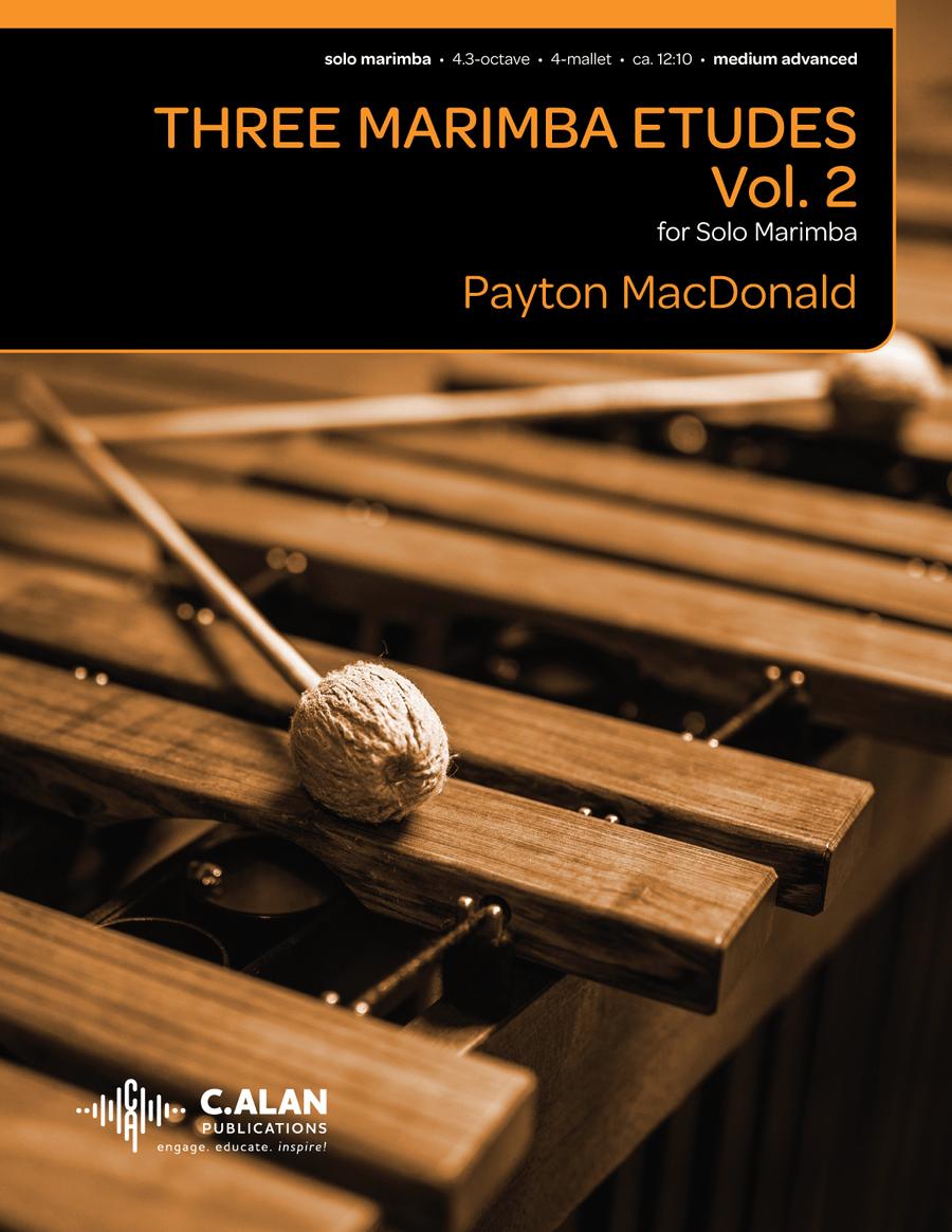 Three Marimba Etudes, Vol. 2 Marimba scores gallery preview page 1