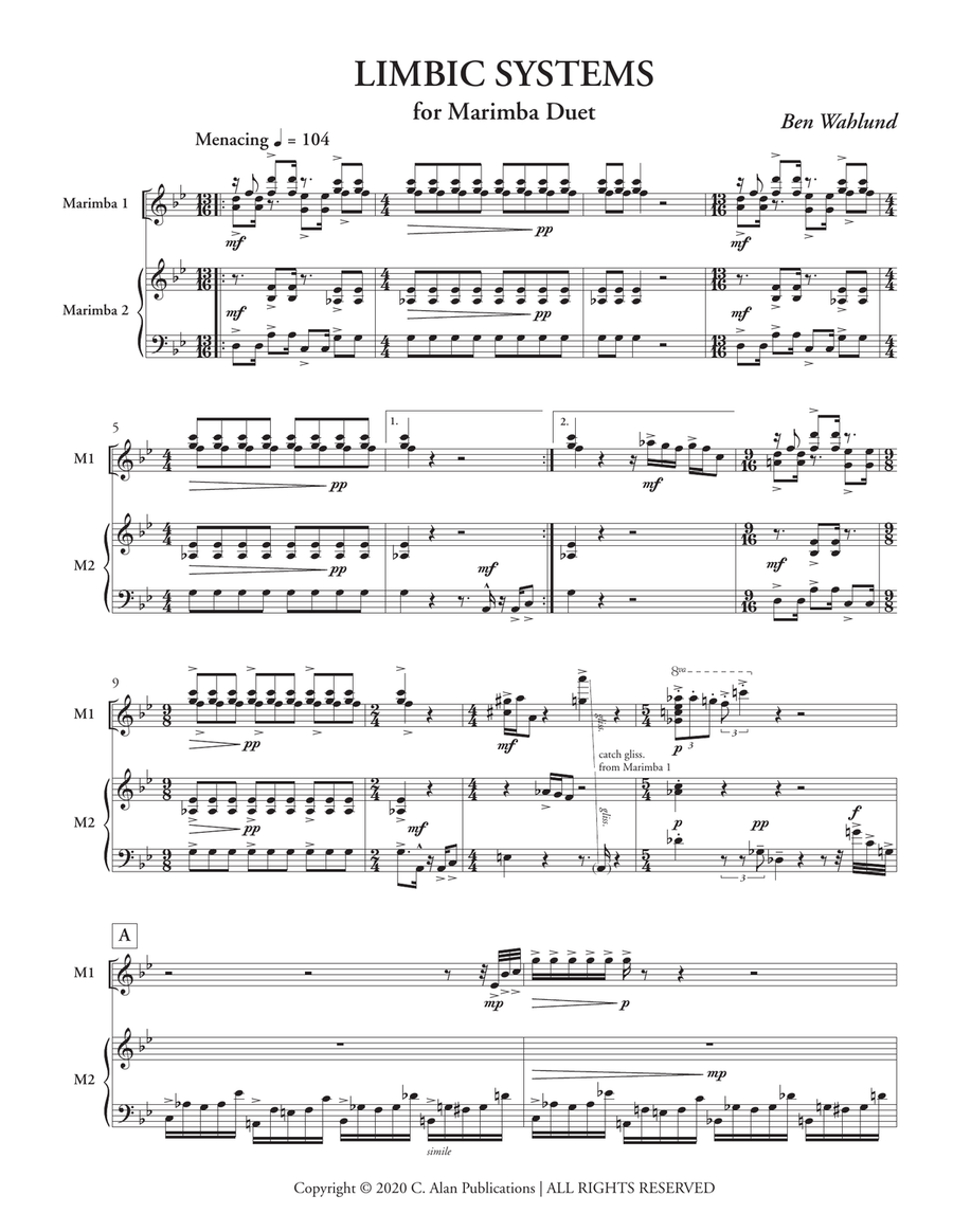 Limbic Systems Limbic Systems Marimba scores gallery preview page 2