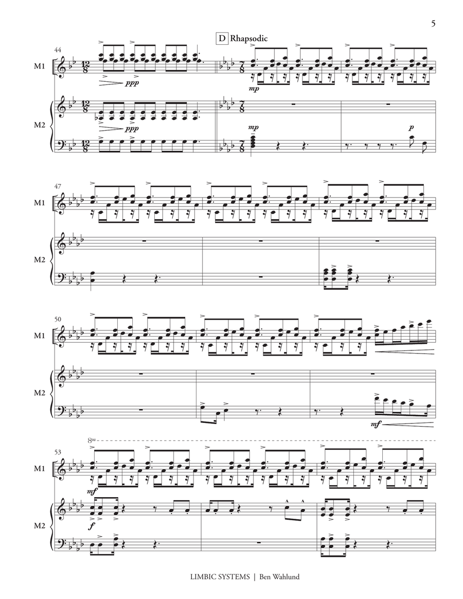 Limbic Systems Limbic Systems Marimba scores gallery preview page 6
