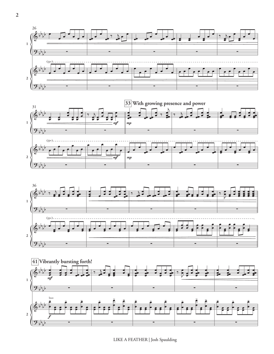 Like a Feather Like a Feather Marimba scores gallery preview page 3