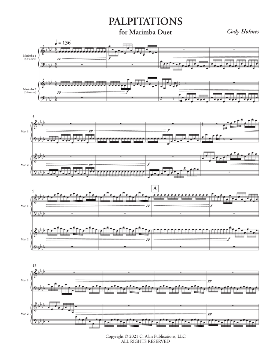Palpitations Palpitations Marimba scores gallery preview page 2