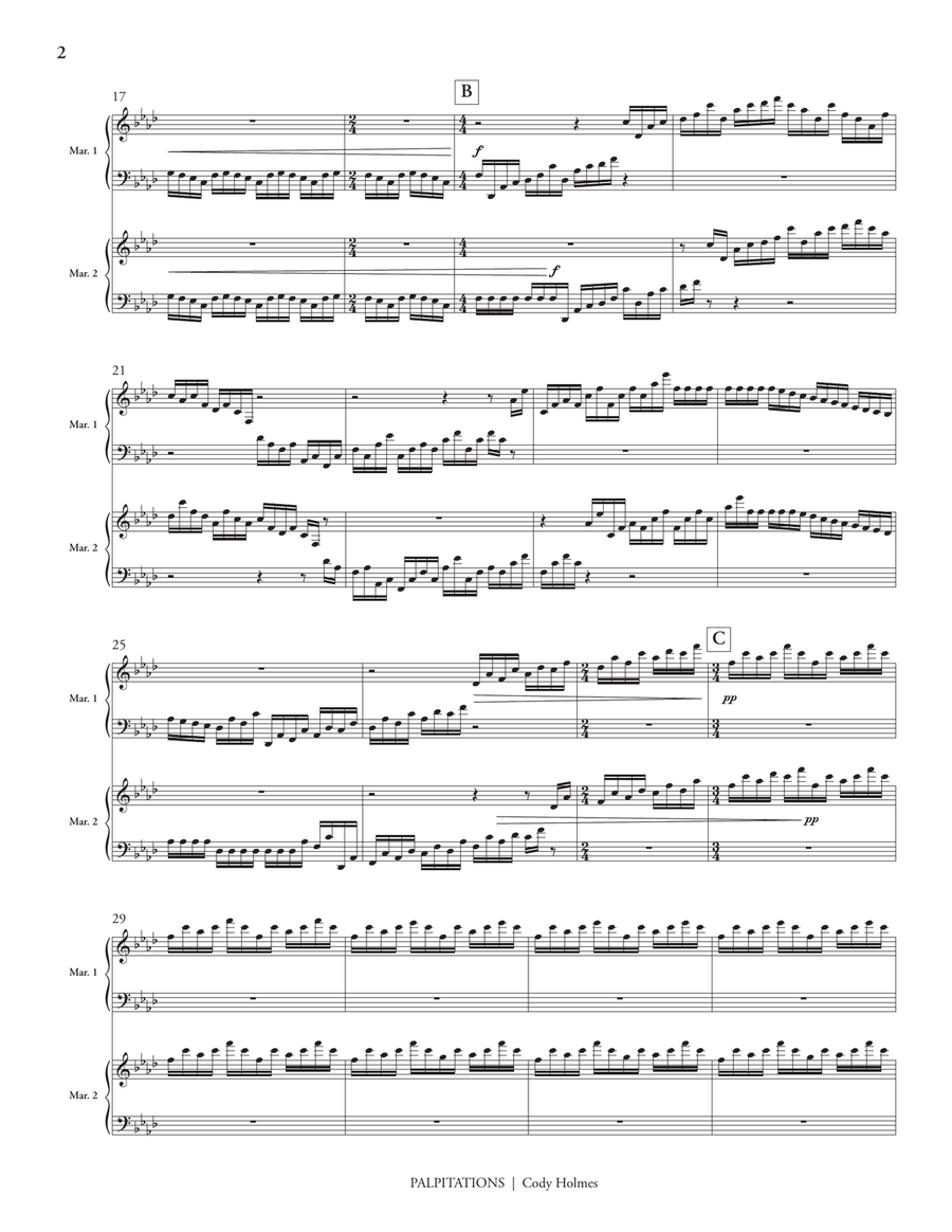 Palpitations Palpitations Marimba scores gallery preview page 3