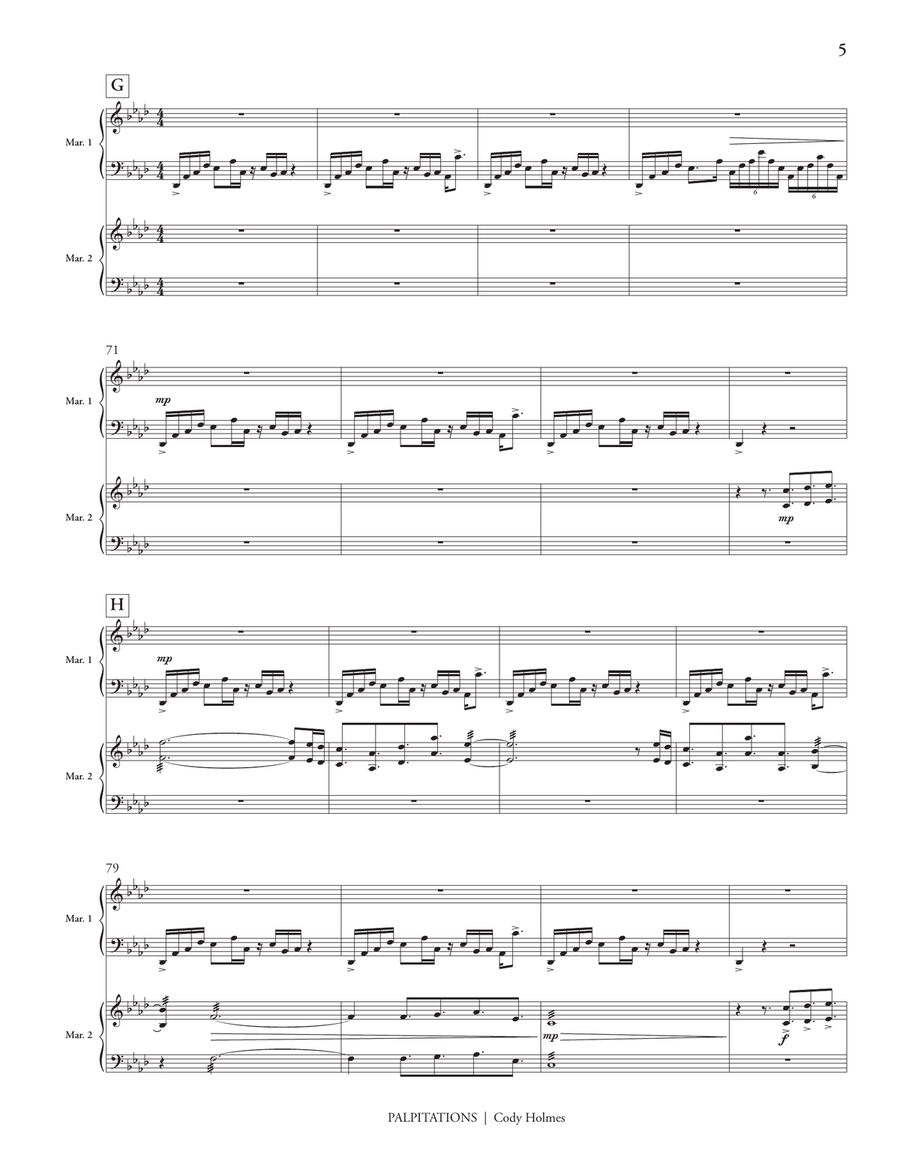 Palpitations Palpitations Marimba scores gallery preview page 6