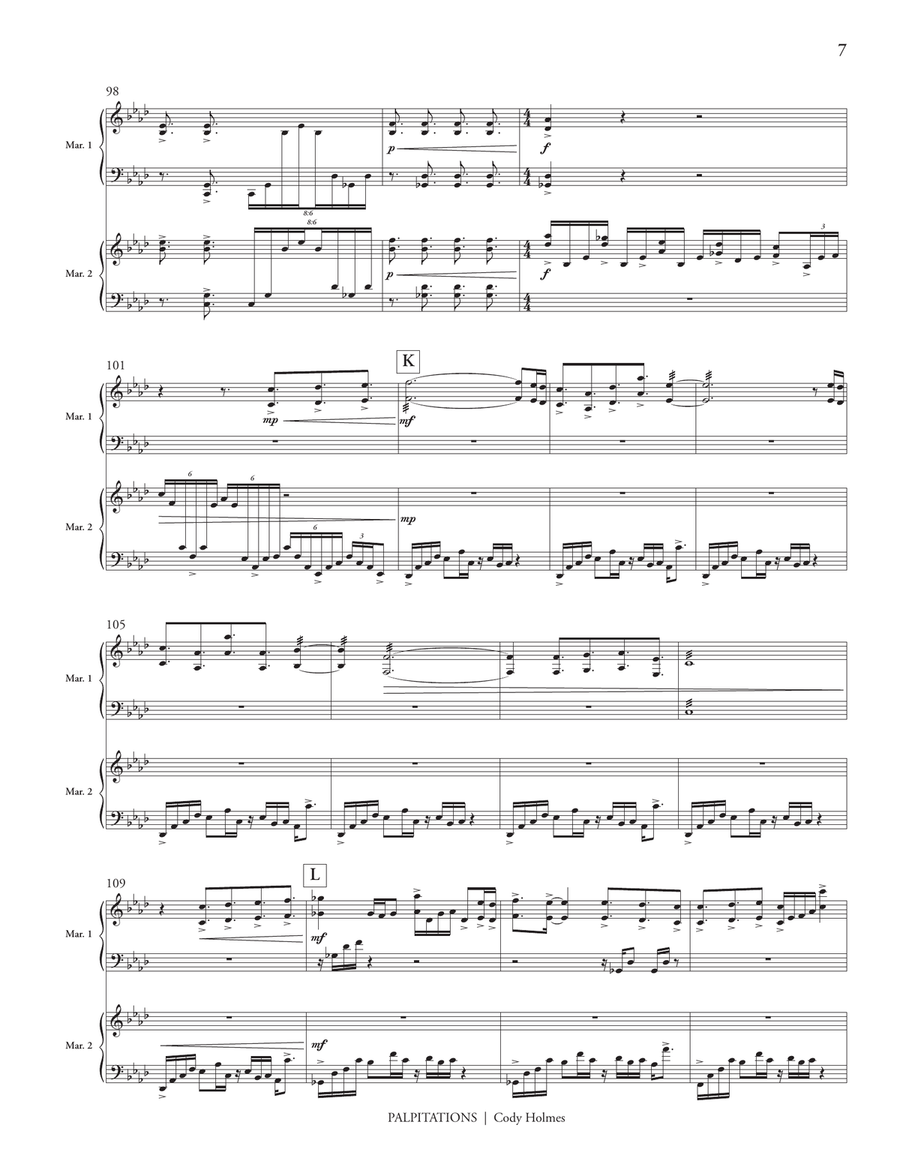 Palpitations Palpitations Marimba scores gallery preview page 8