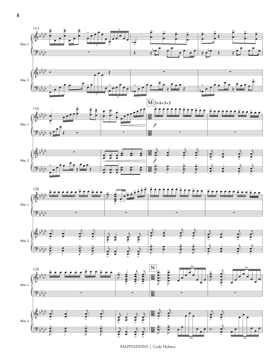 Palpitations Palpitations Marimba scores gallery preview page 9