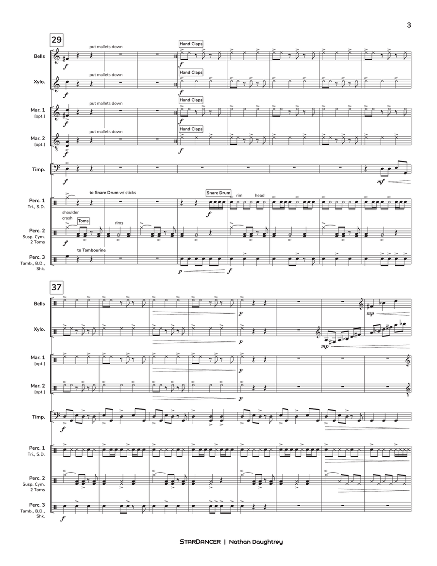 StarDancer StarDancer Percussion Ensemble scores gallery preview page 4
