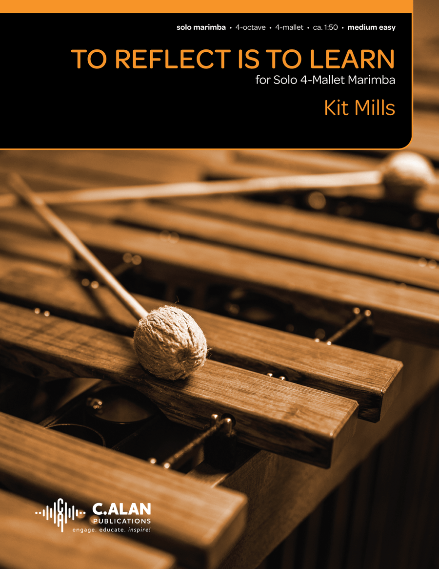 To Reflect is to Learn To Reflect is to Learn Marimba scores gallery preview page 1