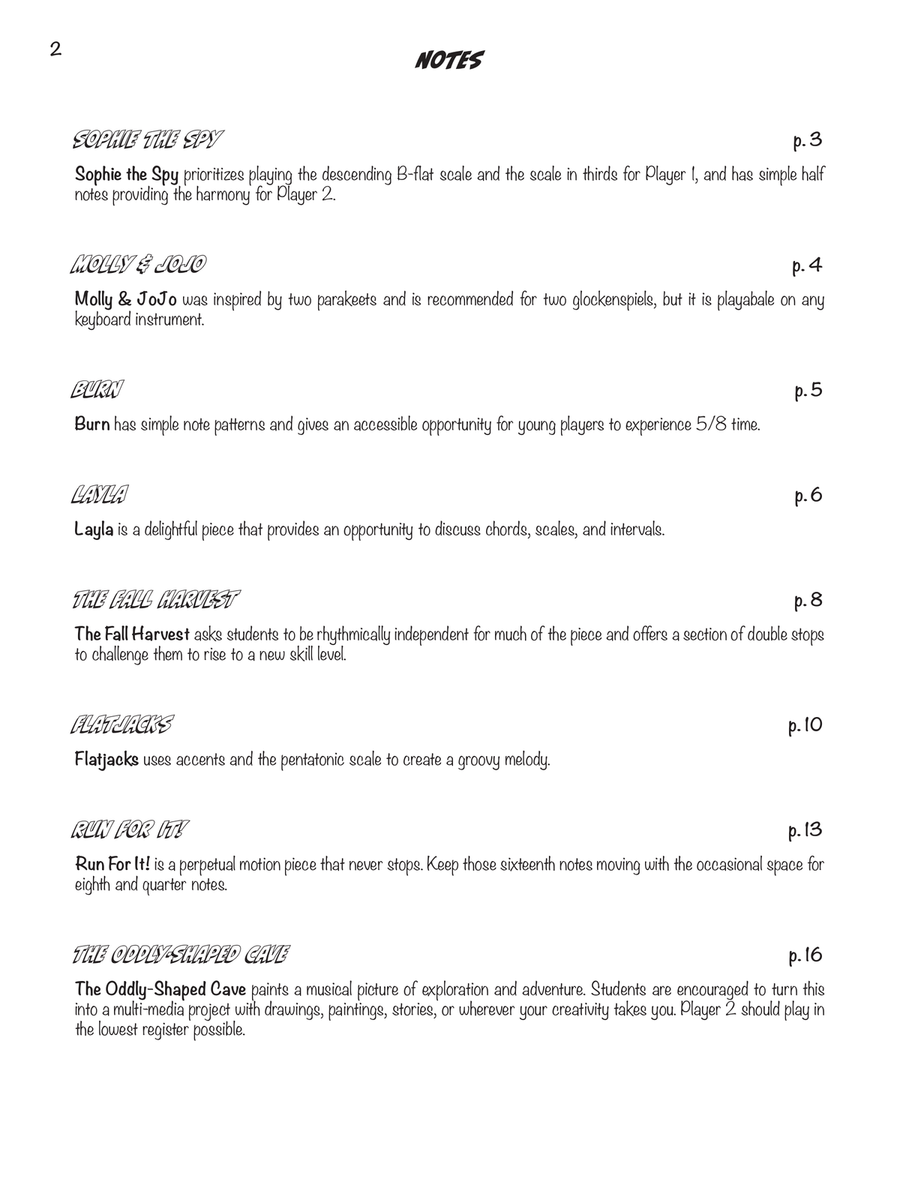 Dynamic Duos for Mallets Dynamic Duos for Mallets Percussion scores gallery preview page 2