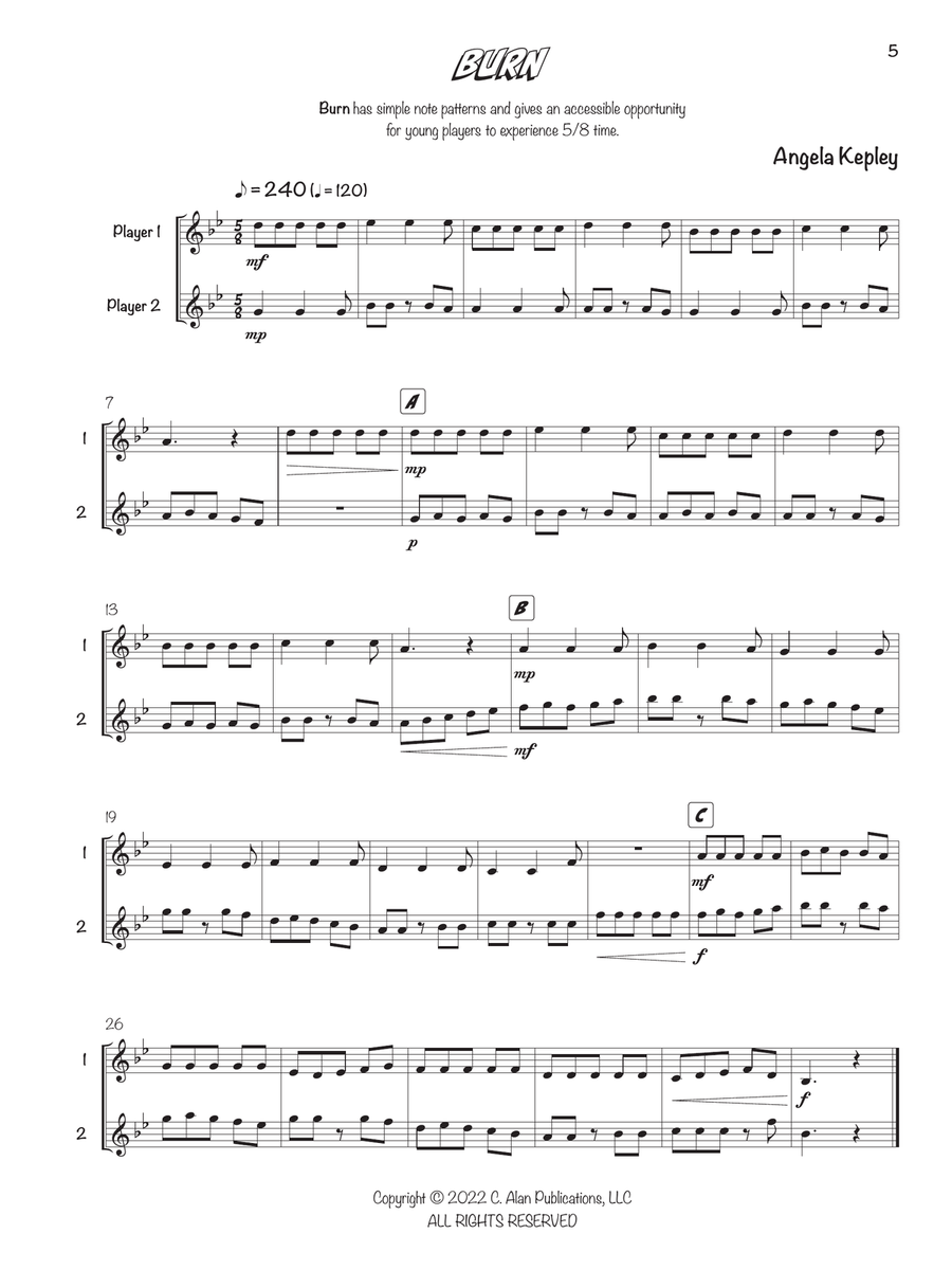 Dynamic Duos for Mallets Dynamic Duos for Mallets Percussion scores gallery preview page 5