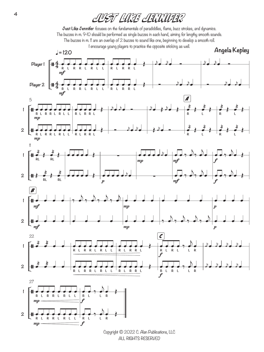Dynamic Duos for Drums Dynamic Duos for Drums Snare Drum scores gallery preview page 4