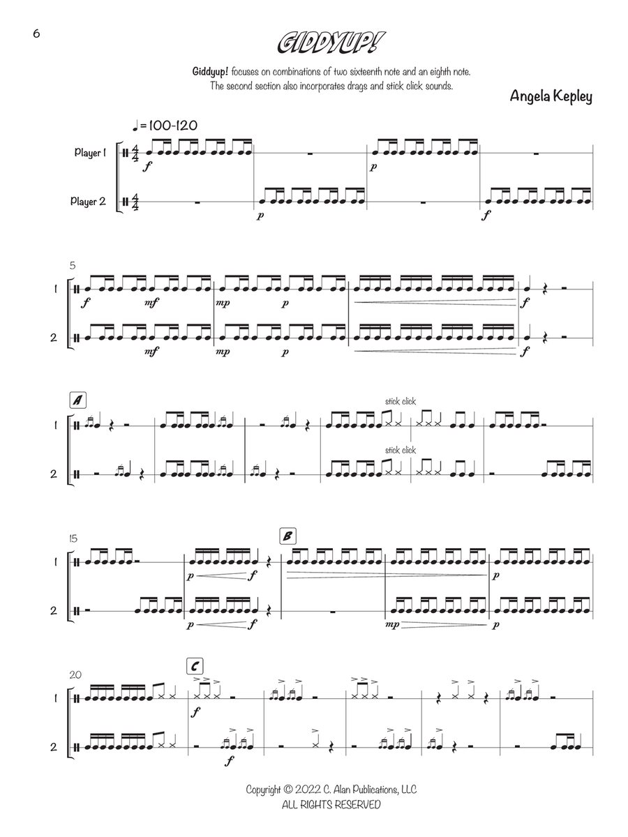 Dynamic Duos for Drums Dynamic Duos for Drums Snare Drum scores gallery preview page 6