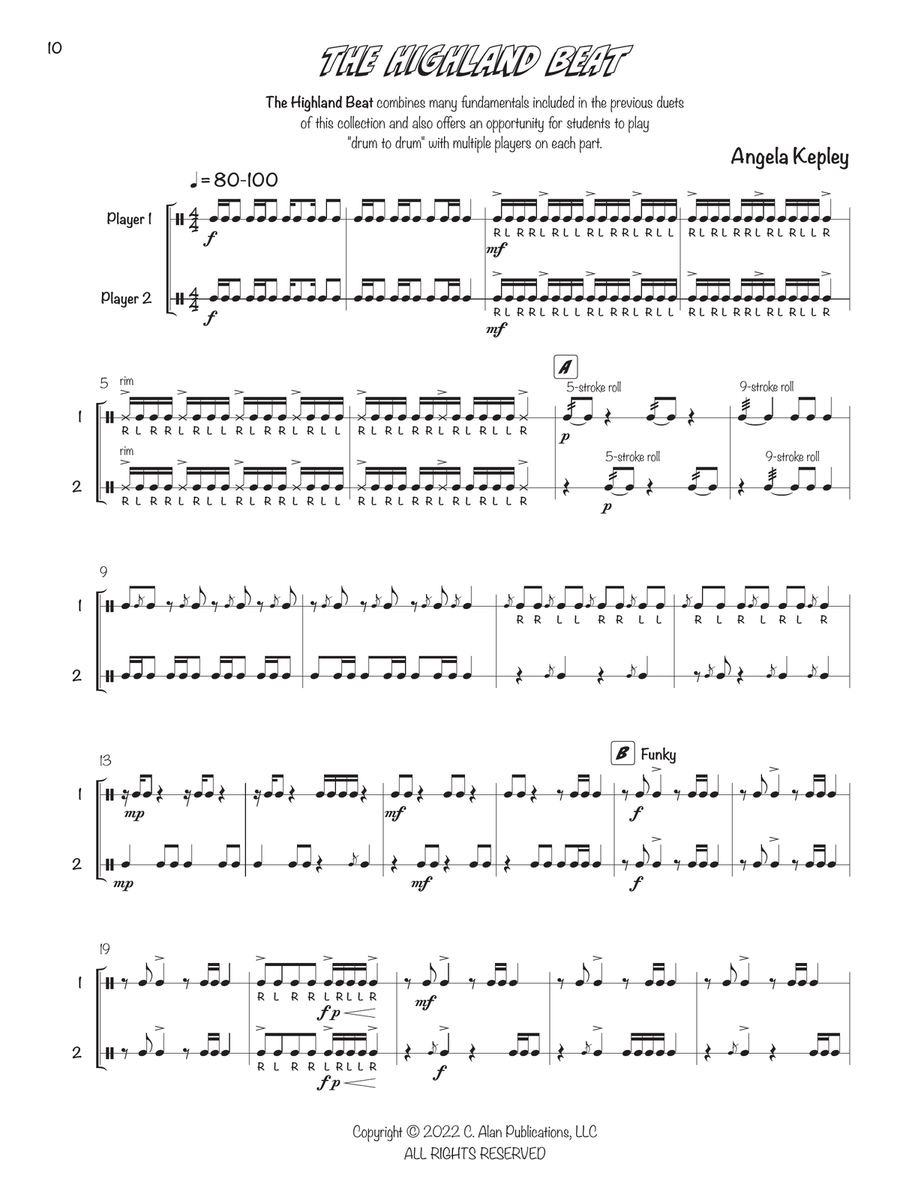 Dynamic Duos for Drums Dynamic Duos for Drums Snare Drum scores gallery preview page 9