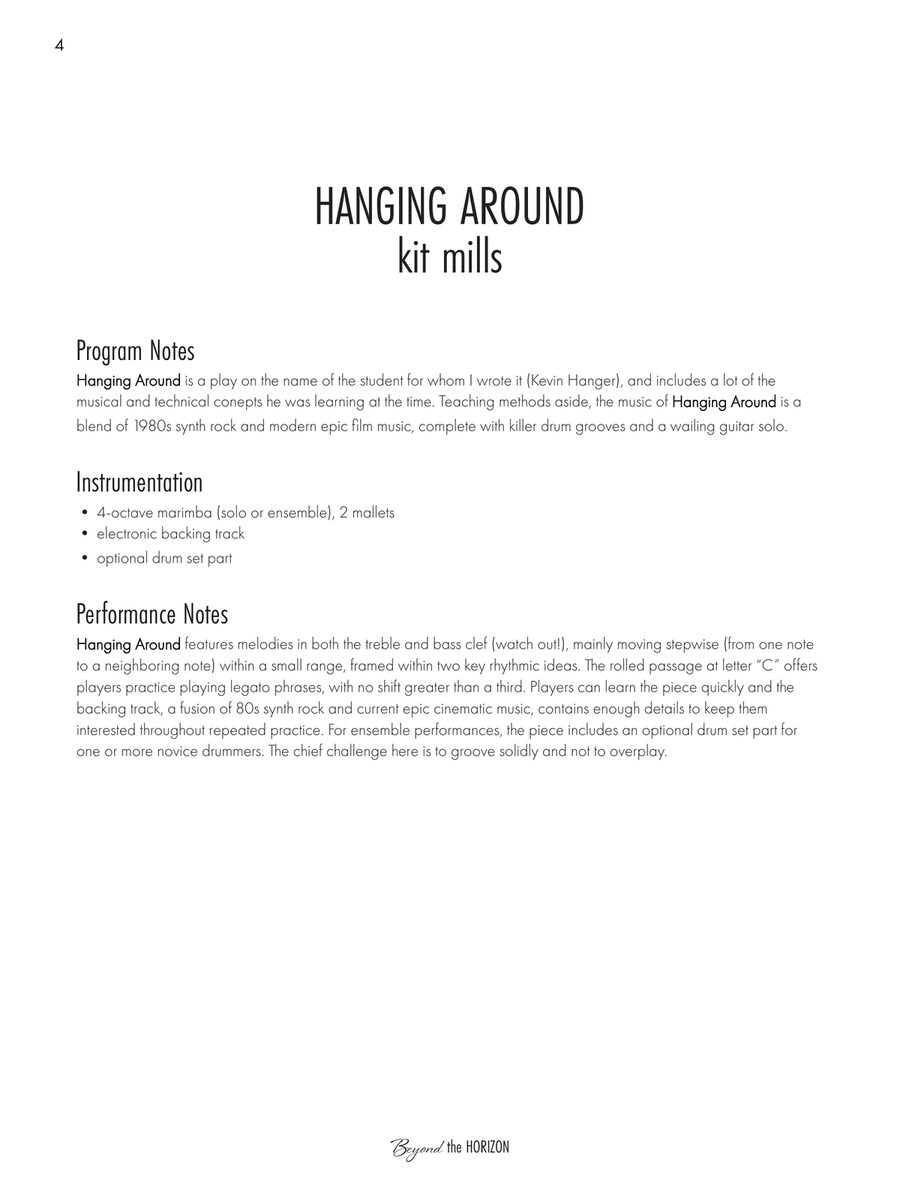 Beyond the Horizon Beyond the Horizon Marimba scores gallery preview page 3