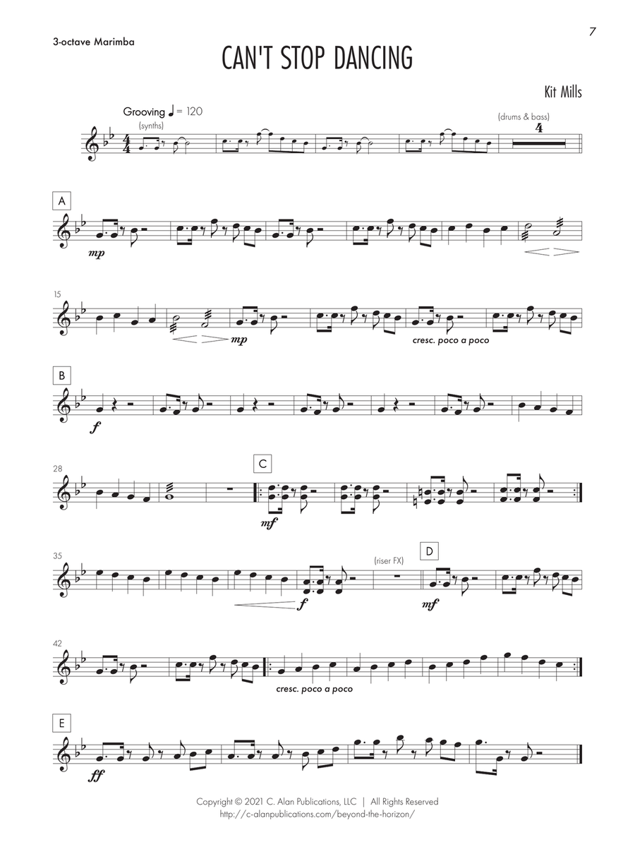 Beyond the Horizon Beyond the Horizon Marimba scores gallery preview page 5
