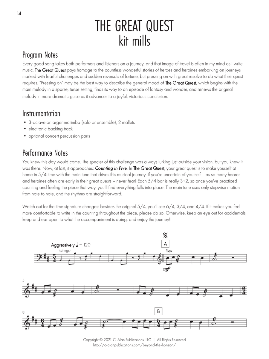 Beyond the Horizon Beyond the Horizon Marimba scores gallery preview page 9