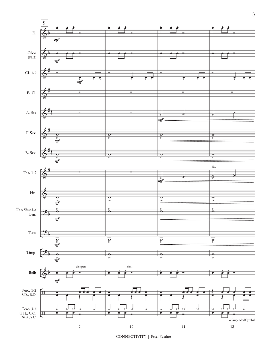 Connectivity (score only) Concert Band scores gallery preview page 5