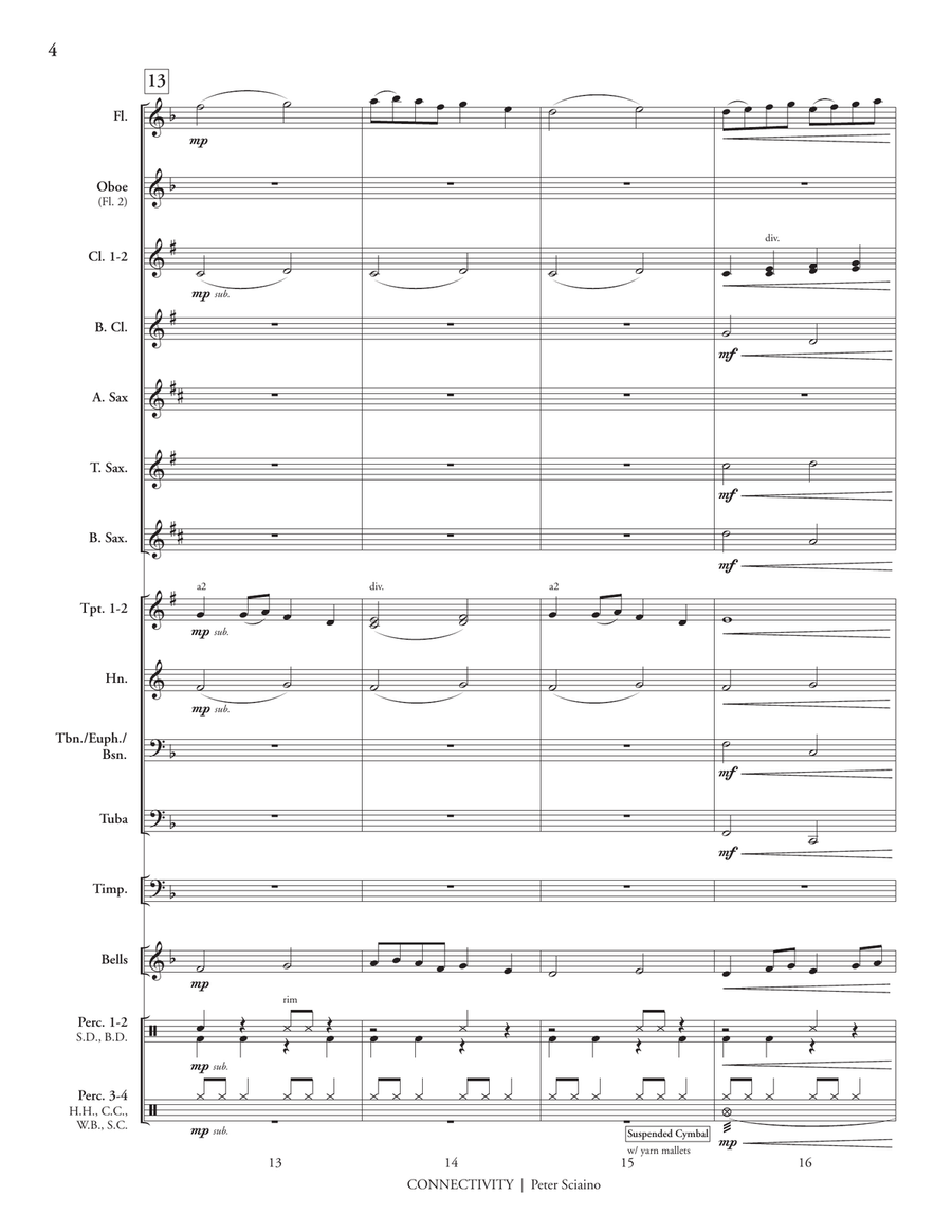 Connectivity (score only) Concert Band scores gallery preview page 6