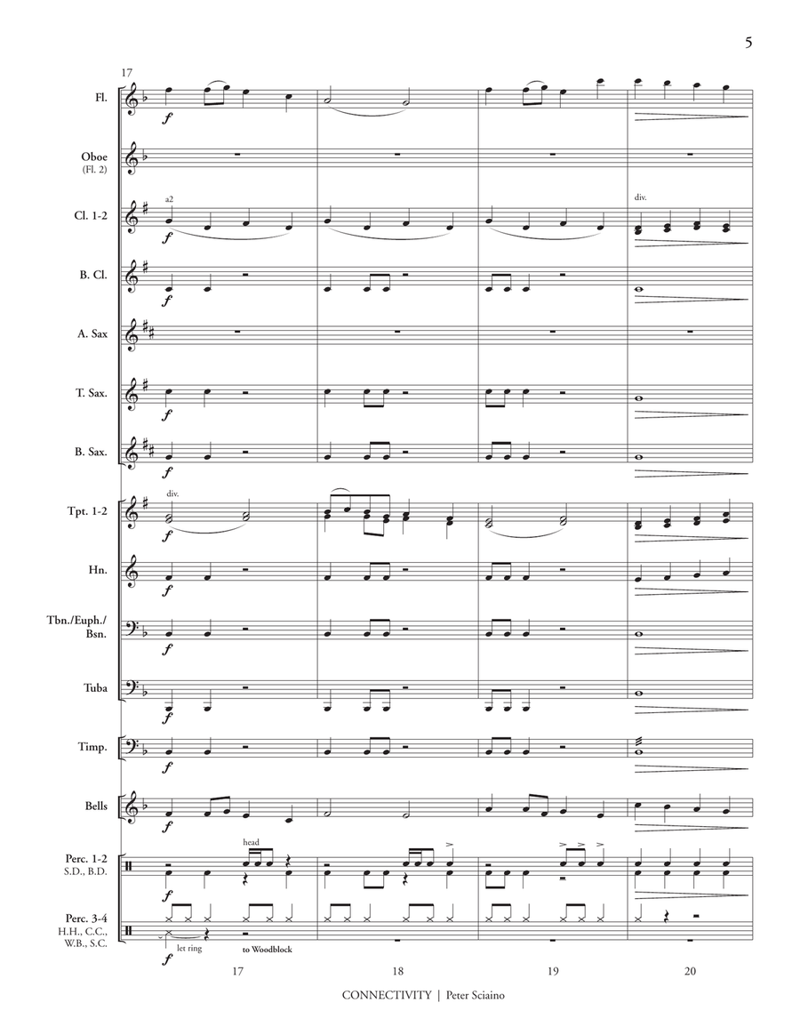 Connectivity (score only) Concert Band scores gallery preview page 7
