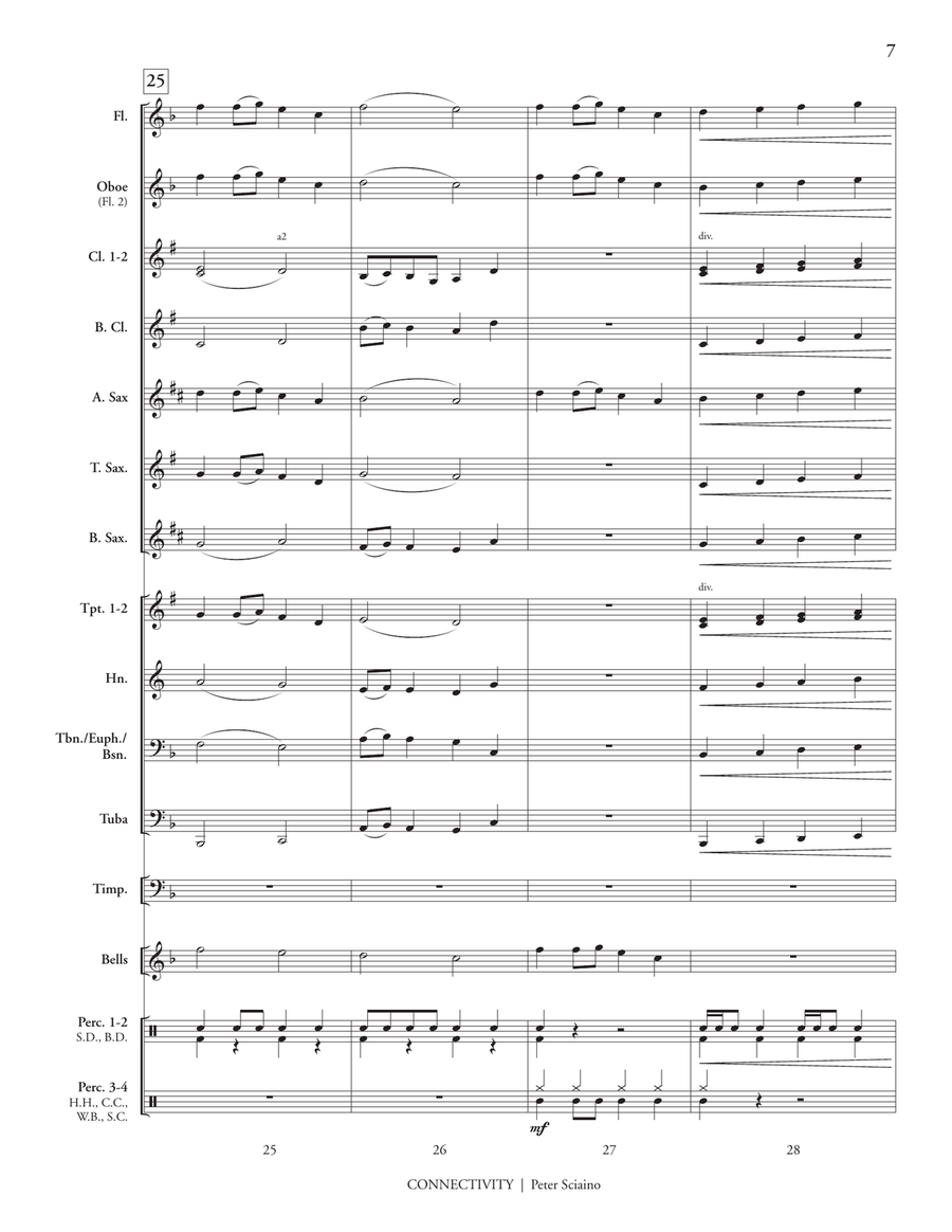 Connectivity (score only) Concert Band scores gallery preview page 9