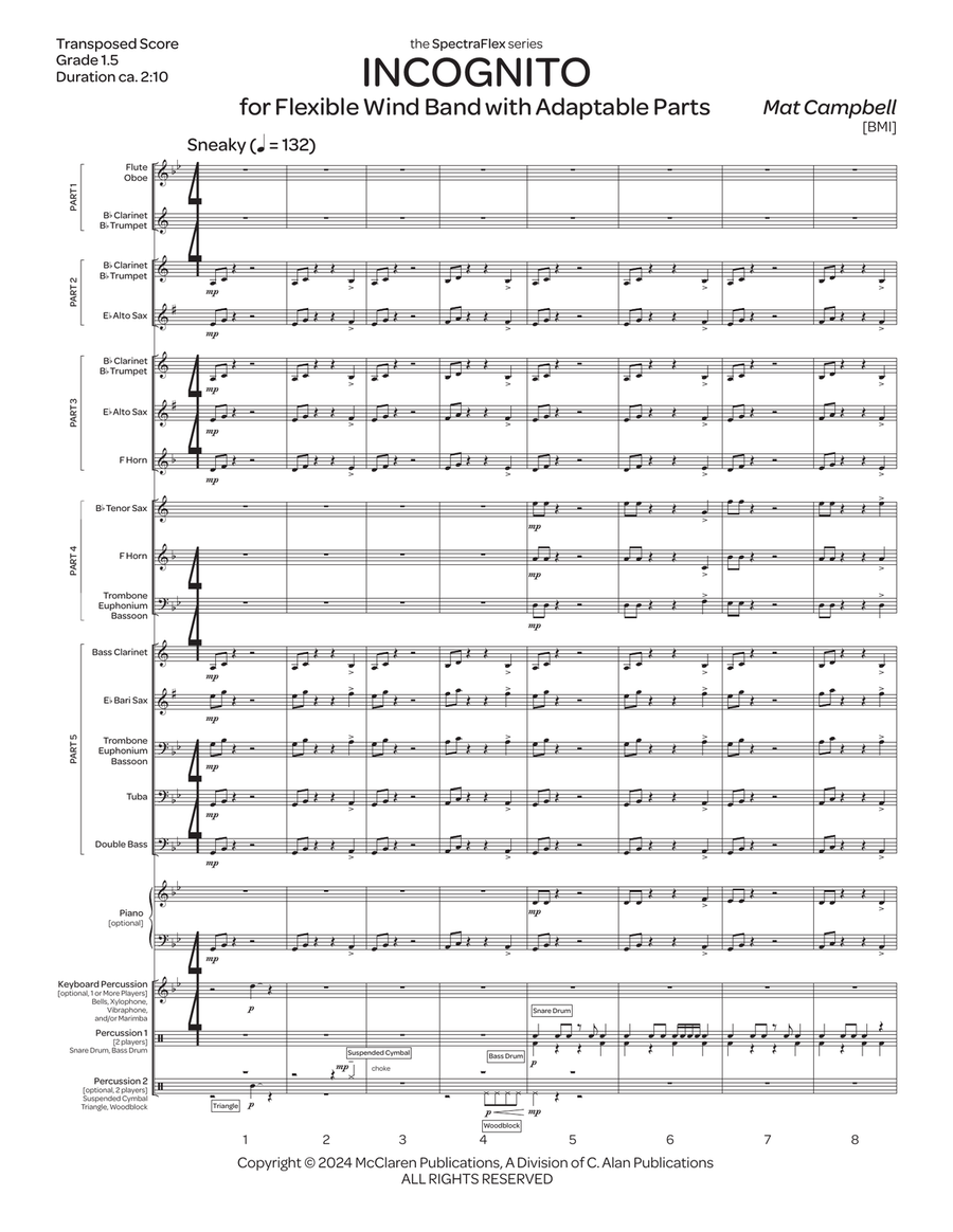 Incognito (5-part flex) Incognito (5-part flex) Score scores gallery preview page 3