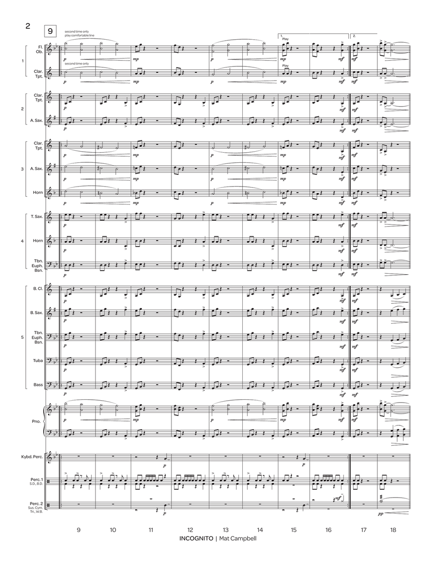 Incognito (5-part flex) Incognito (5-part flex) Score scores gallery preview page 4