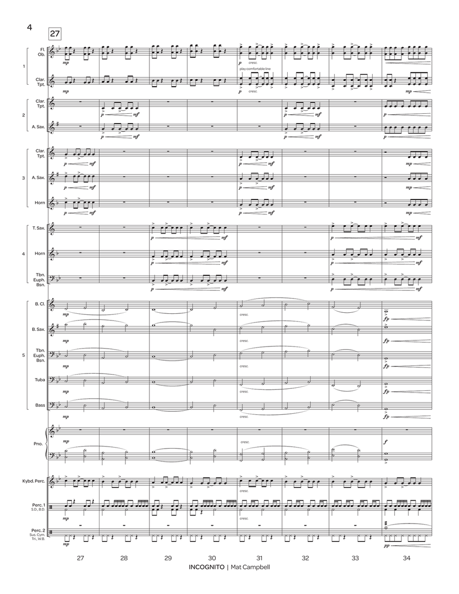 Incognito (5-part flex) Incognito (5-part flex) Score scores gallery preview page 6