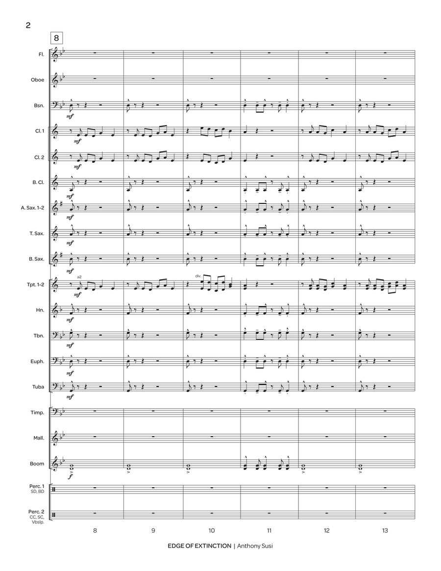 Edge of Extinction Edge of Extinction Concert Band scores gallery preview page 3