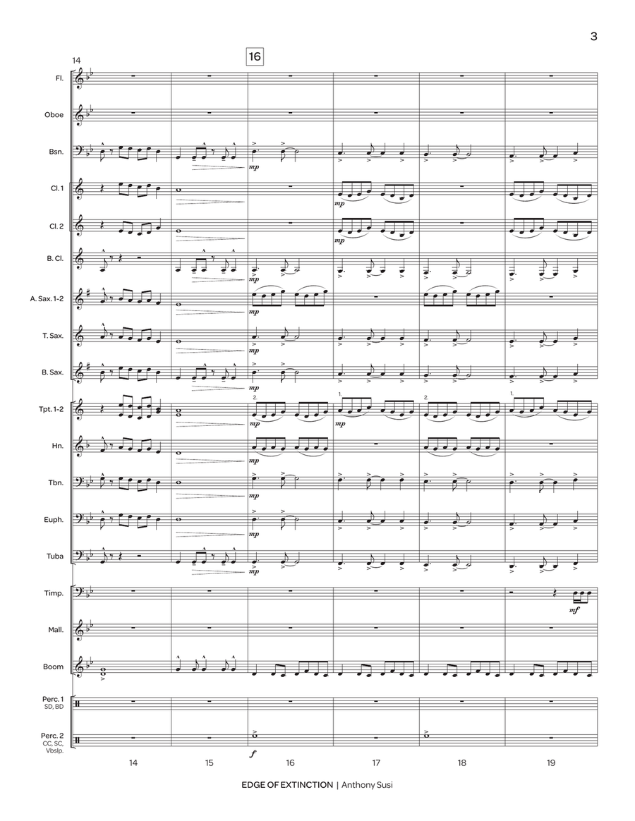 Edge of Extinction Edge of Extinction Concert Band scores gallery preview page 4