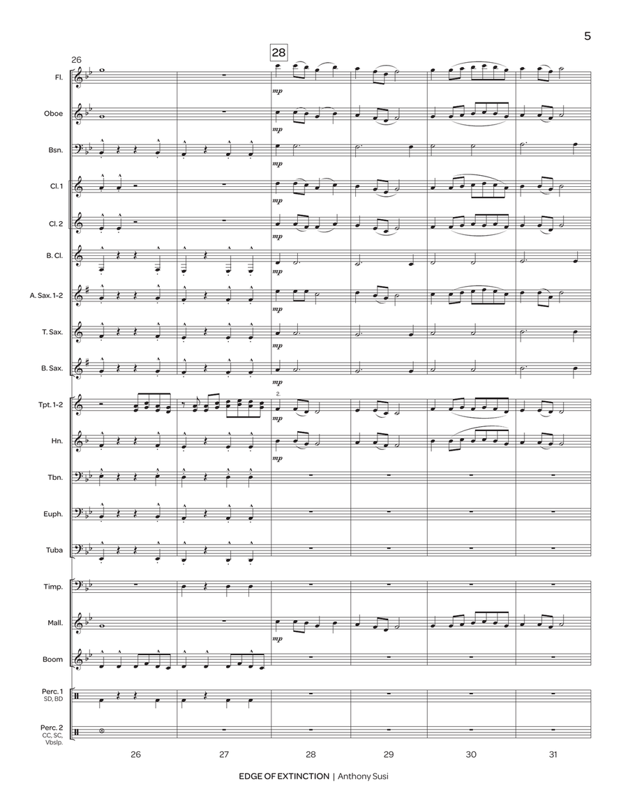 Edge of Extinction Edge of Extinction Concert Band scores gallery preview page 6
