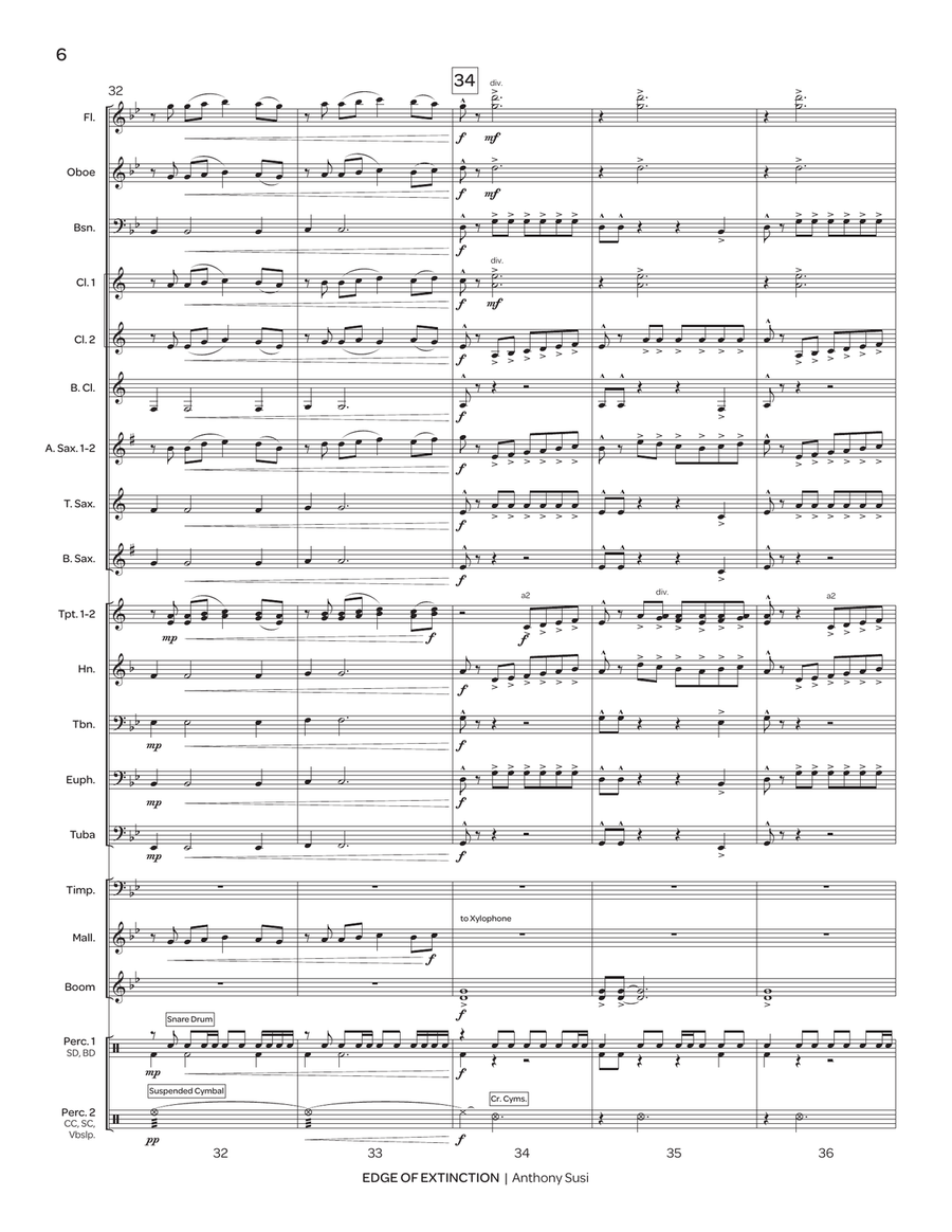 Edge of Extinction Edge of Extinction Concert Band scores gallery preview page 7