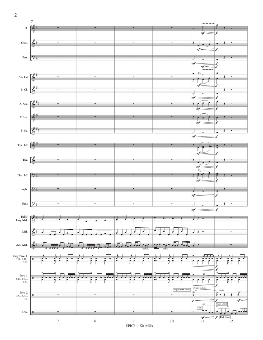 Epic! (score only) Epic! (score only) Concert Band scores gallery preview page 4