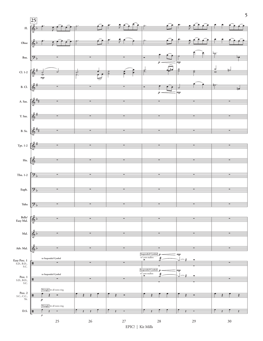 Epic! (score only) Epic! (score only) Concert Band scores gallery preview page 7