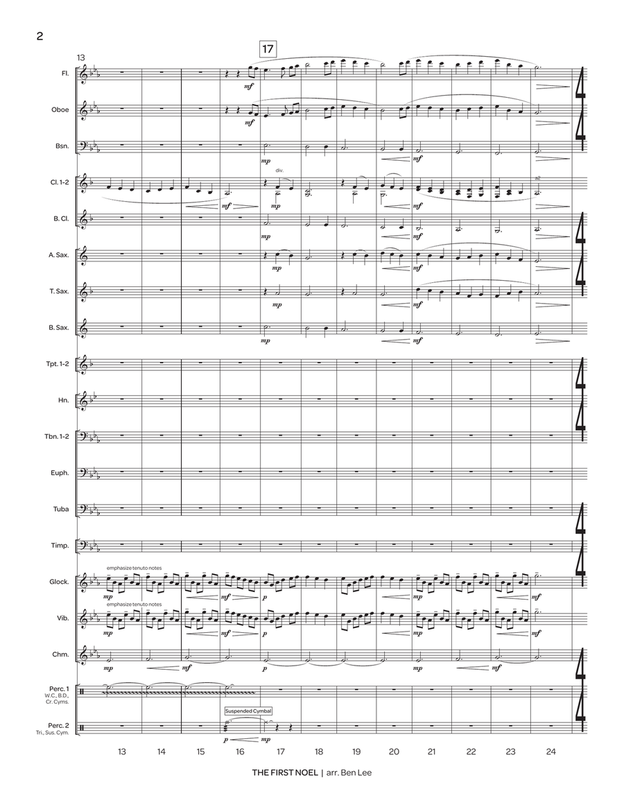 The First Noel The First Noel Concert Band scores gallery preview page 3