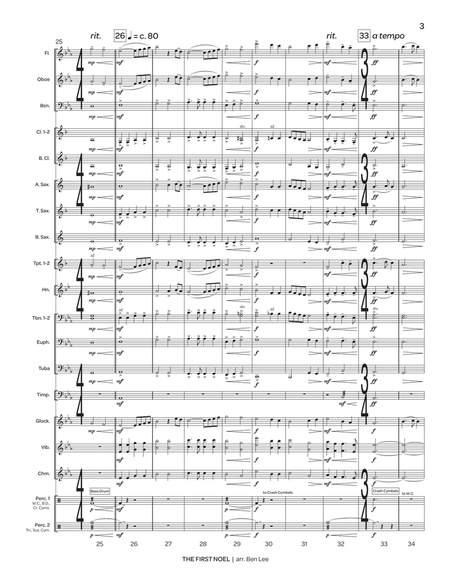 The First Noel The First Noel Concert Band scores gallery preview page 4