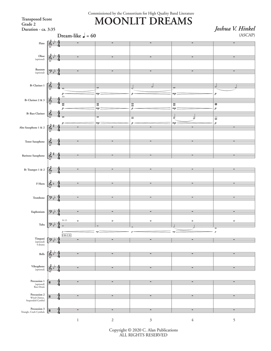 Moonlit Dreams Moonlit Dreams Concert Band scores gallery preview page 3