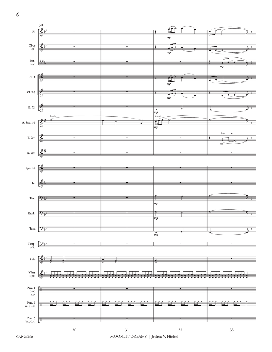 Moonlit Dreams Moonlit Dreams Concert Band scores gallery preview page 8