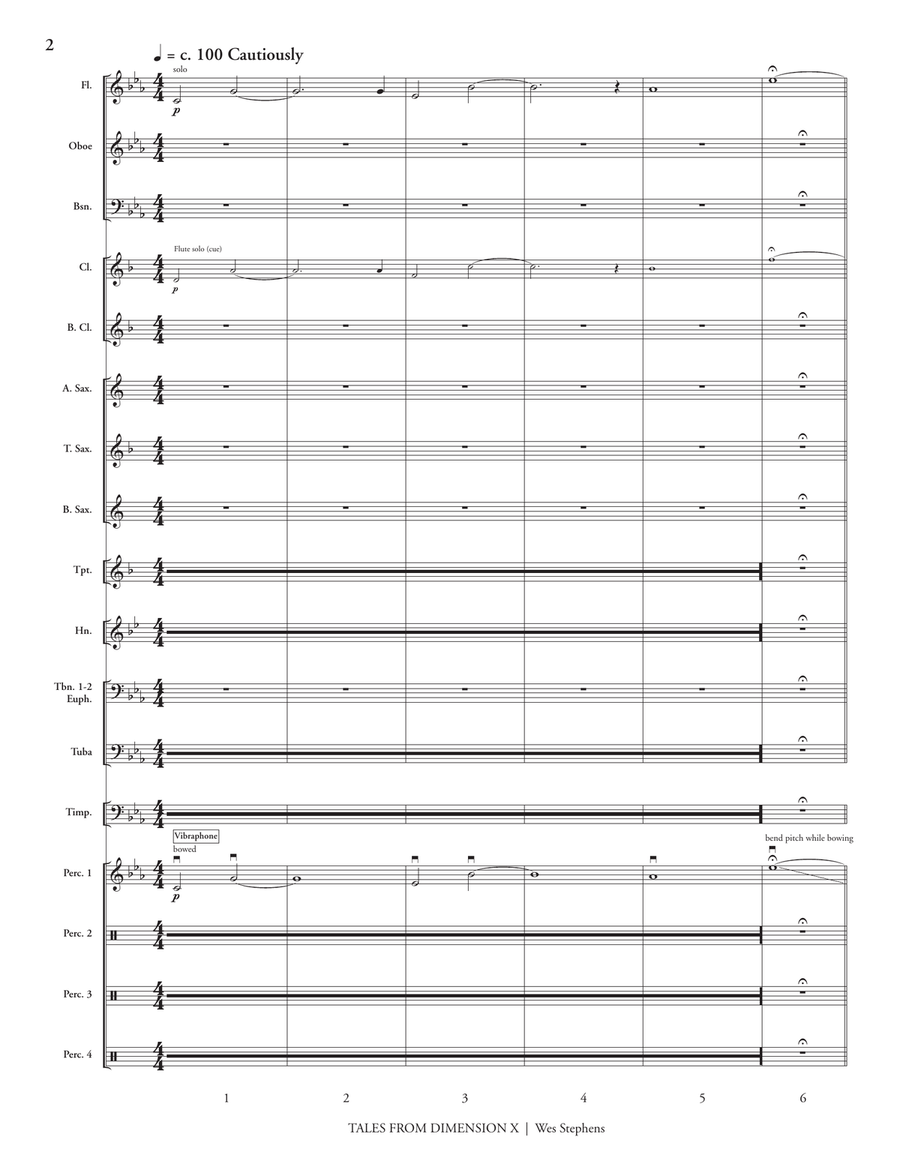 Tales from Dimension X Tales from Dimension X Concert Band scores gallery preview page 3
