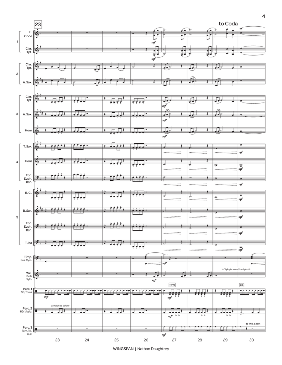 Wingspan (transposed score) Score scores gallery preview page 6
