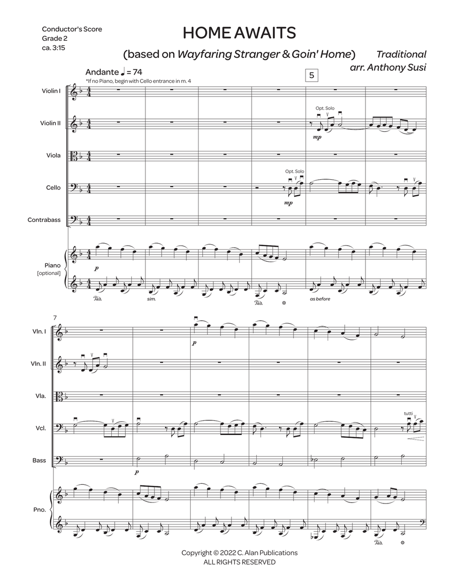Home Awaits (string orchestra score) String Orchestra scores gallery preview page 2