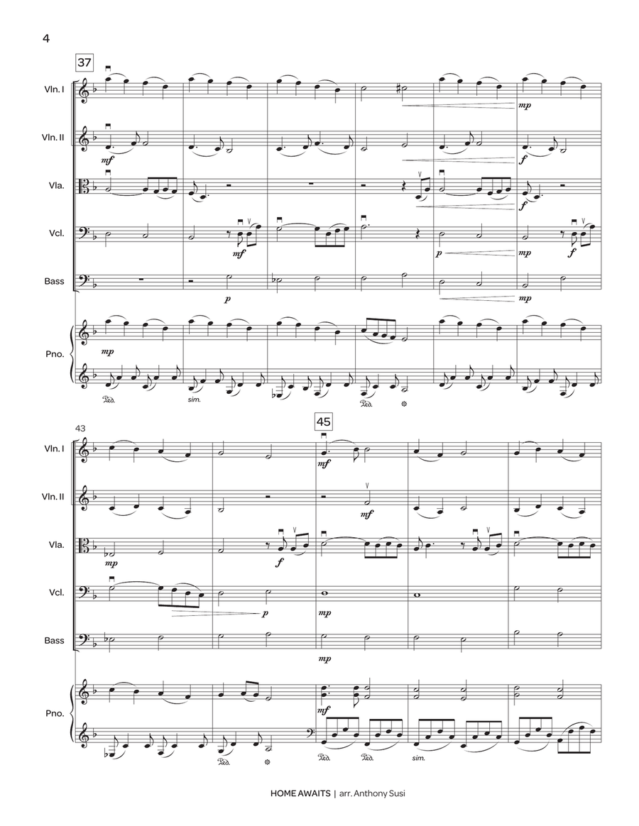 Home Awaits (string orchestra score) String Orchestra scores gallery preview page 5