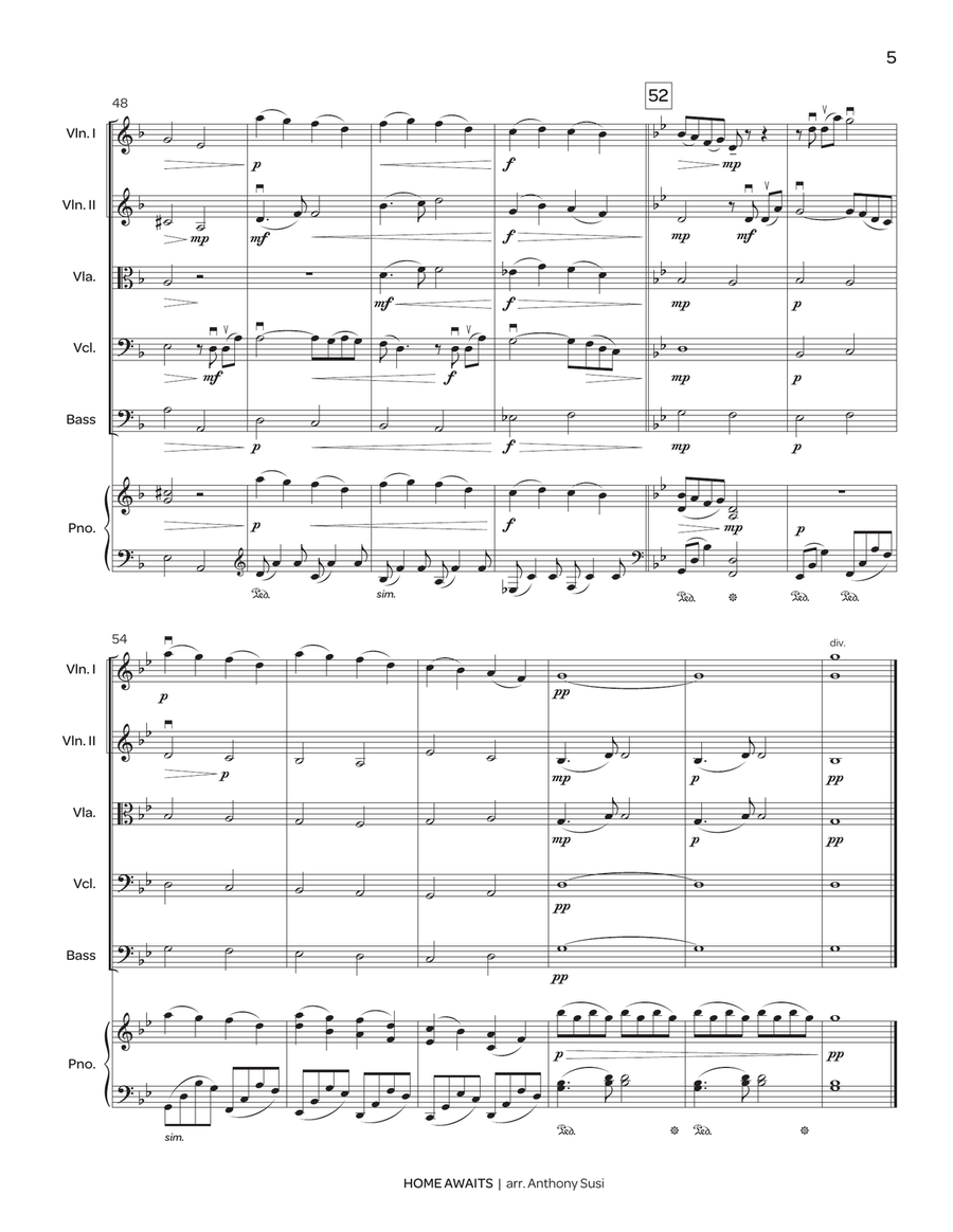 Home Awaits (string orchestra score) String Orchestra scores gallery preview page 6