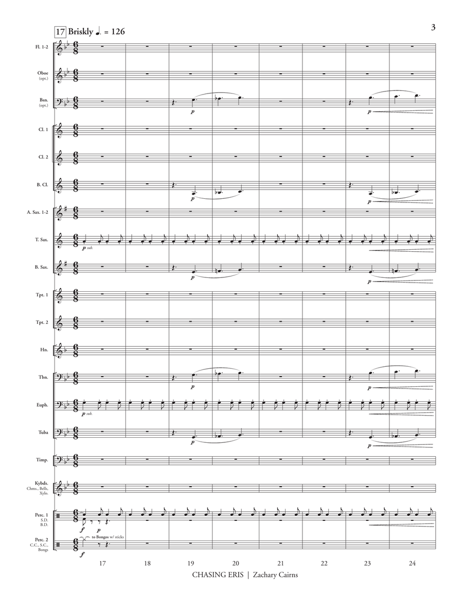 Chasing Eris Chasing Eris Concert Band scores gallery preview page 5