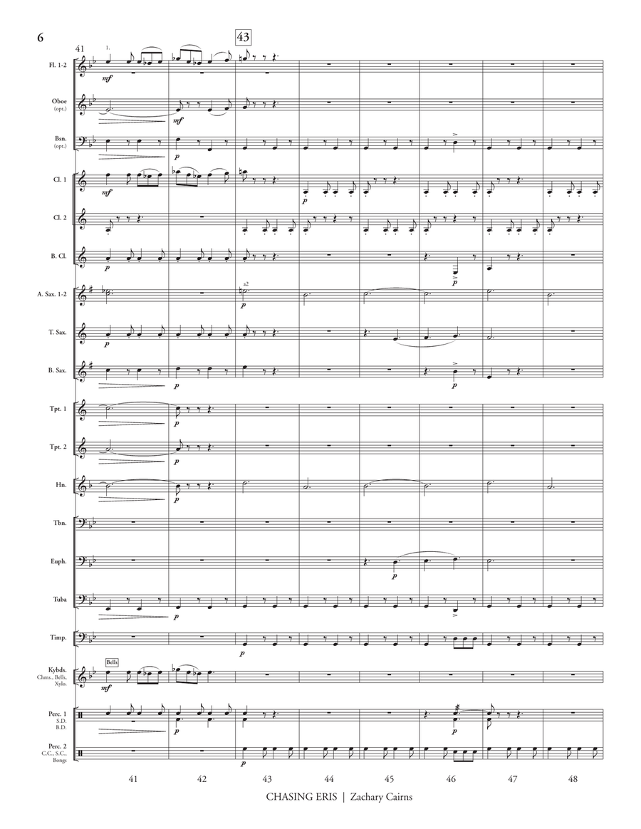 Chasing Eris Chasing Eris Concert Band scores gallery preview page 8