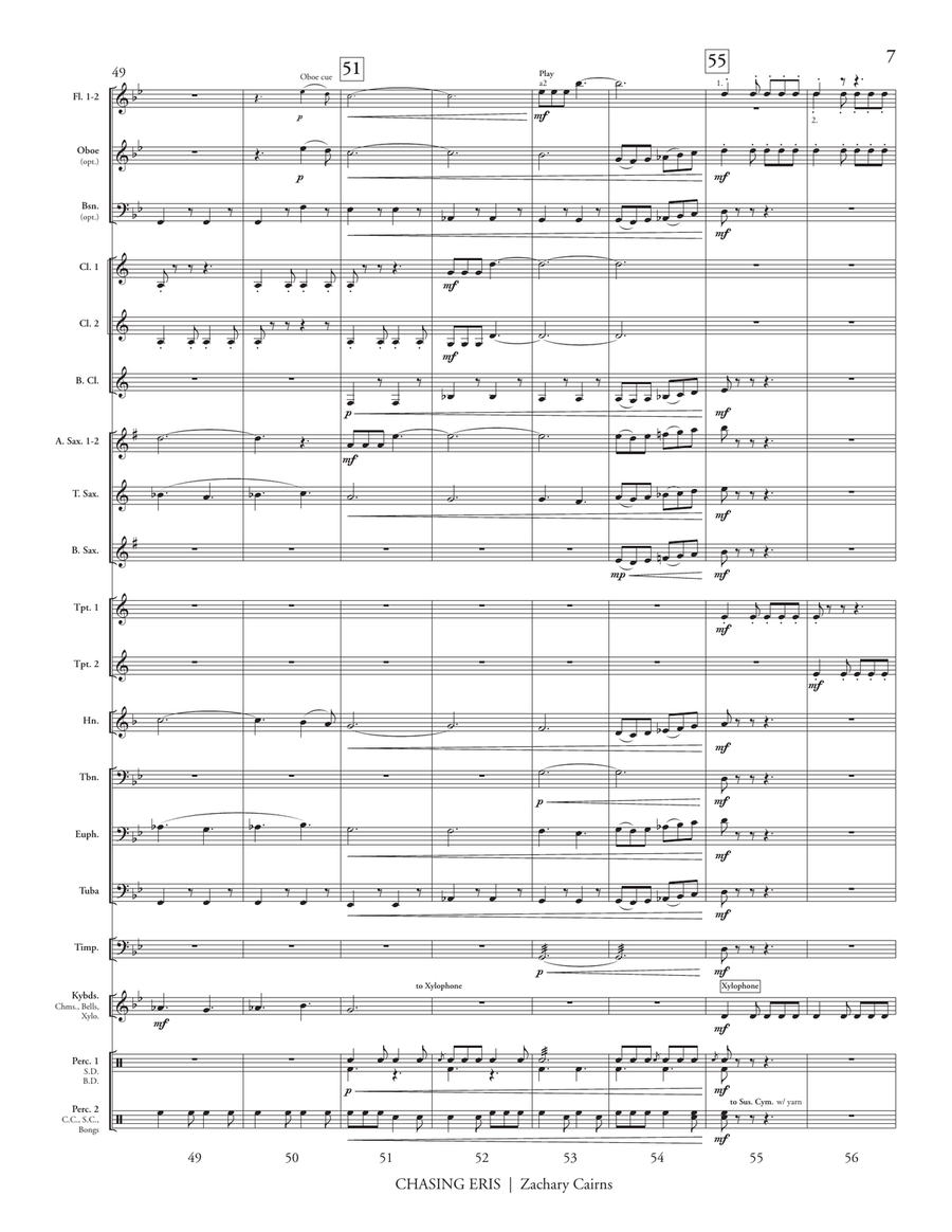 Chasing Eris Chasing Eris Concert Band scores gallery preview page 9