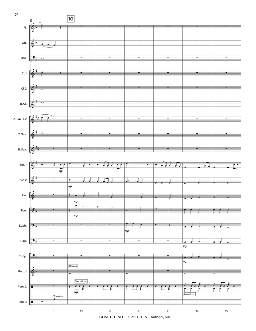 Gone But Not Forgotten Gone But Not Forgotten Concert Band scores gallery preview page 4
