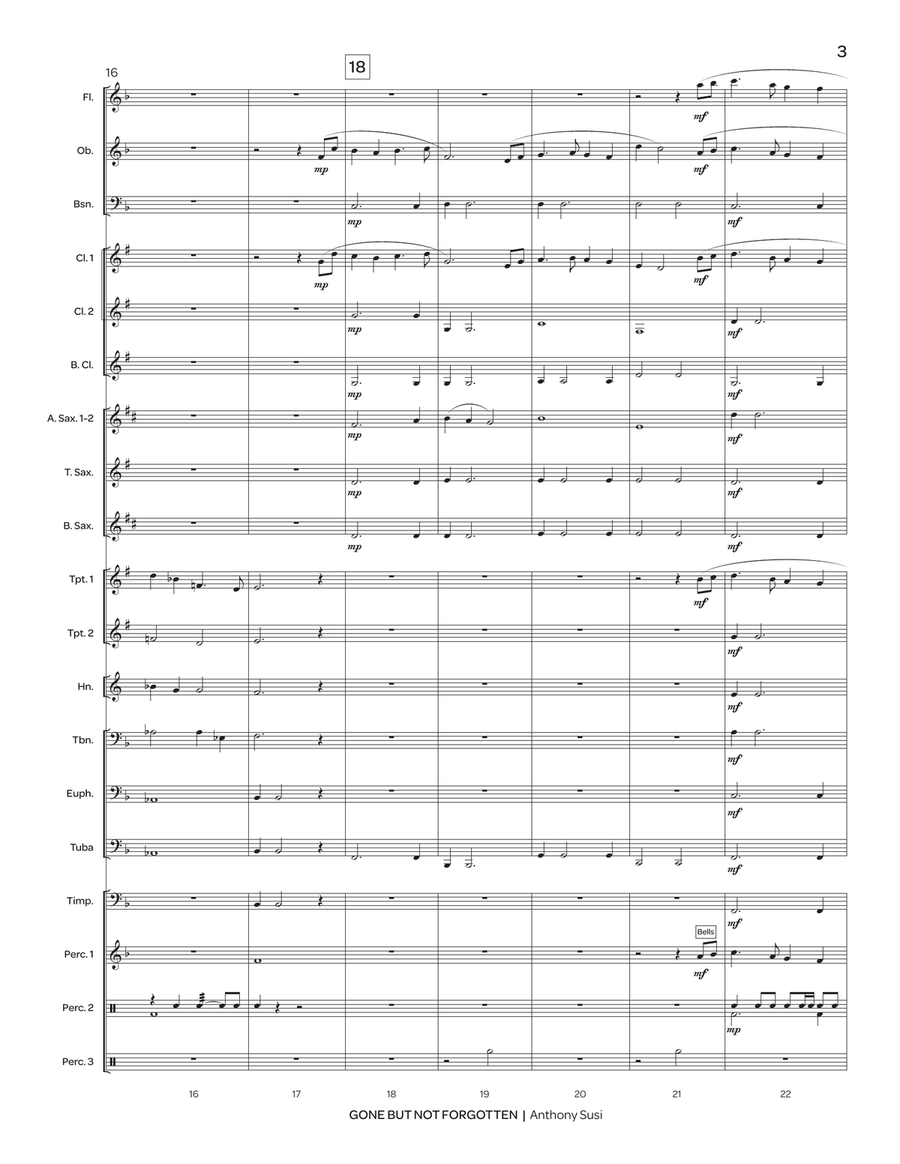 Gone But Not Forgotten Gone But Not Forgotten Concert Band scores gallery preview page 5