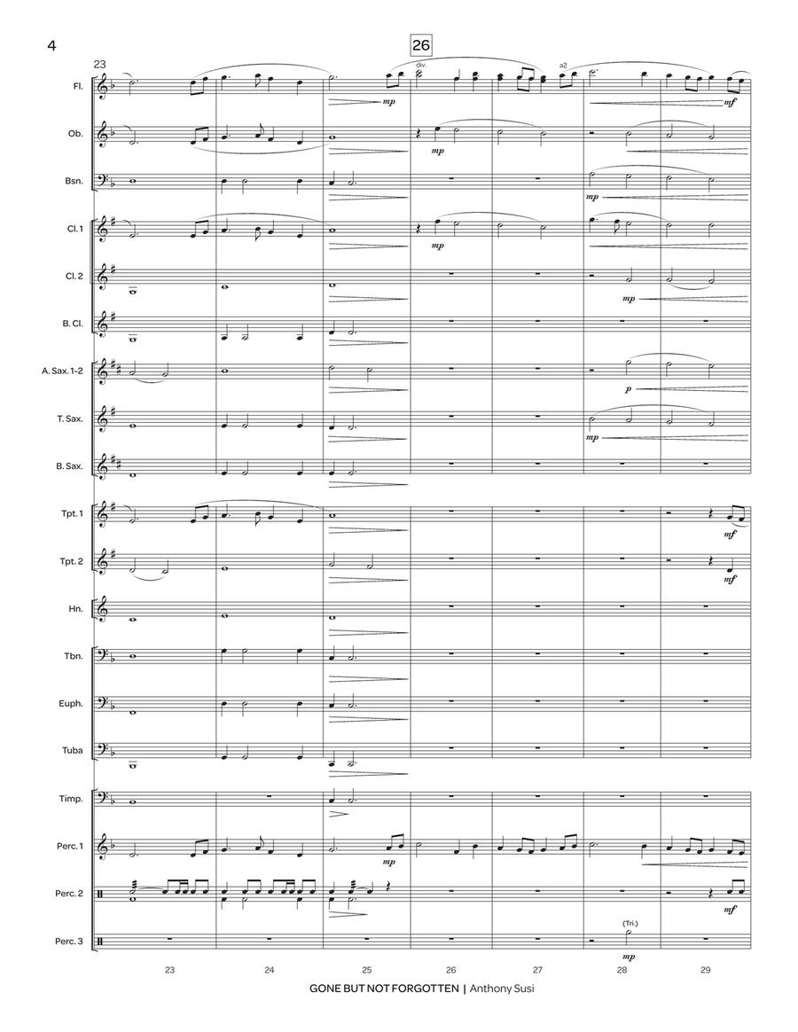 Gone But Not Forgotten Gone But Not Forgotten Concert Band scores gallery preview page 6