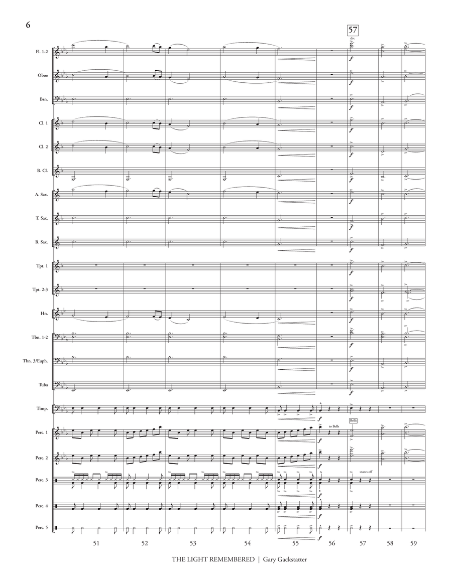 The Light Remembered (score only) Concert Band scores gallery preview page 7