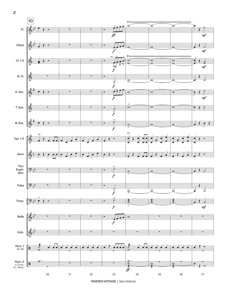 Maiden Voyage (score only) Concert Band scores gallery preview page 3