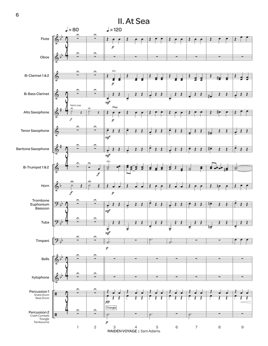 Maiden Voyage (score only) Concert Band scores gallery preview page 4